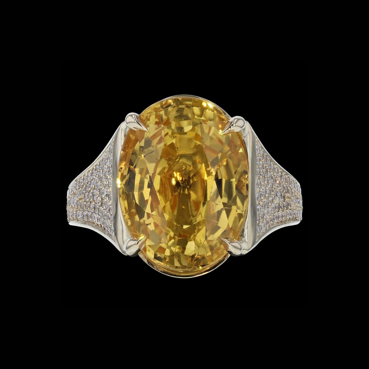 Ring Cloud Yellow Sapphire