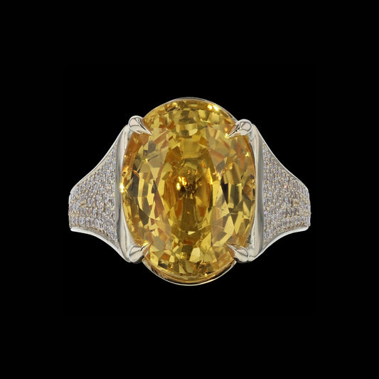 Ring Cloud Yellow Sapphire