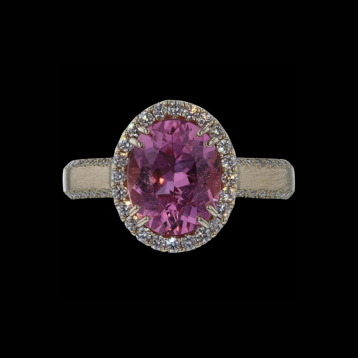 Ring Cloud Pink Tourmaline