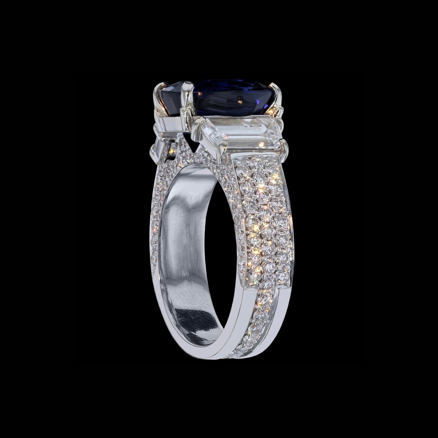 Ring Simple 3 Sapphire