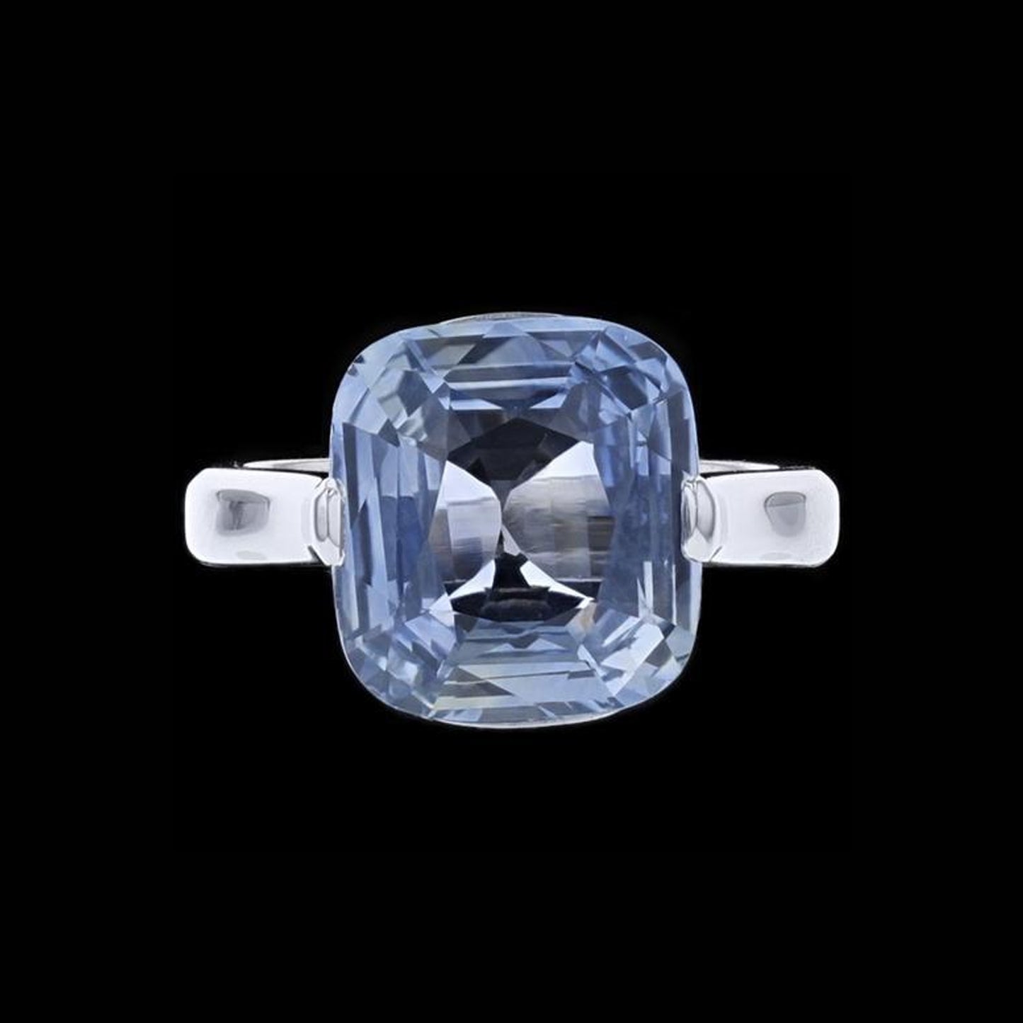 Ring Naked Cushion Sapphire