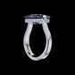Ring Naked Cushion Sapphire