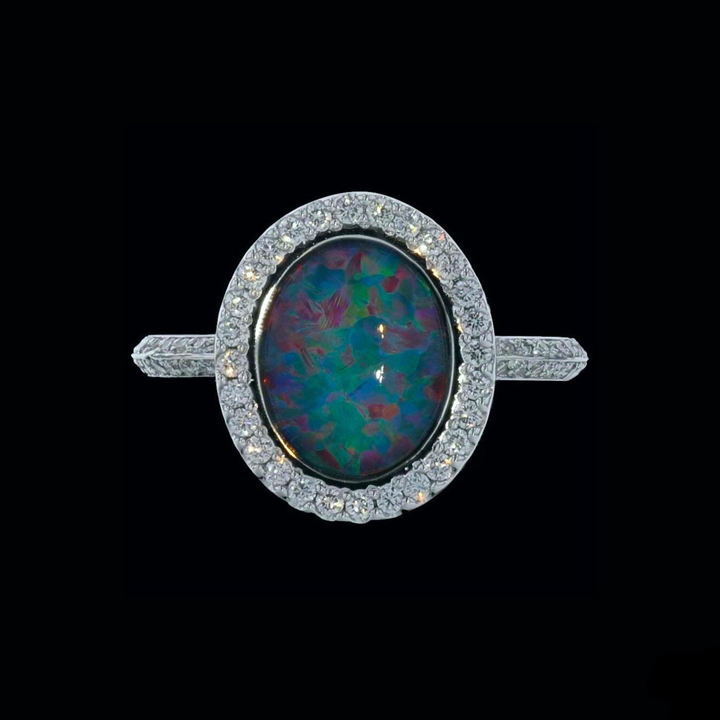 Ring Slide Opal Diamond