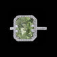 Ring Slide Emerald Green Sapphire