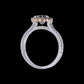 Ring Slide Pear Diamond 1.28