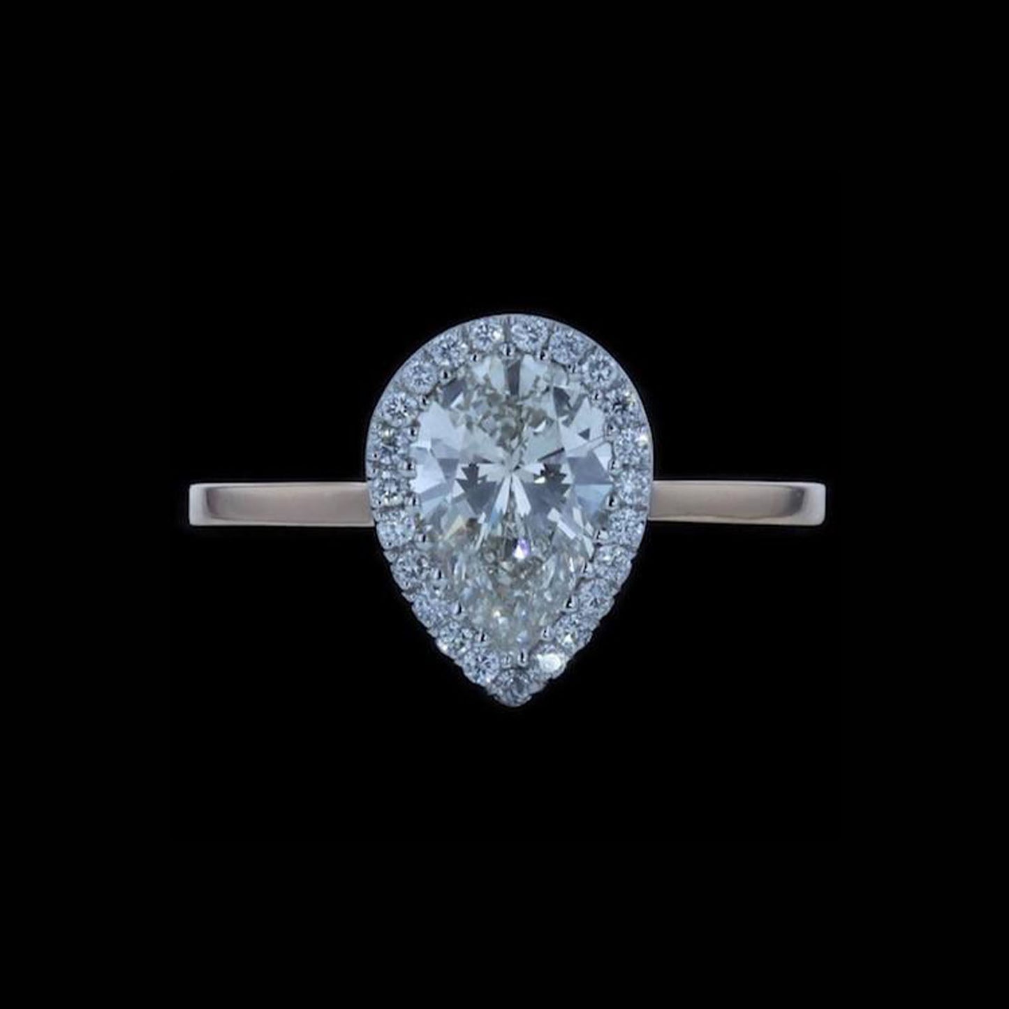 Ring Slide Pear Diamond