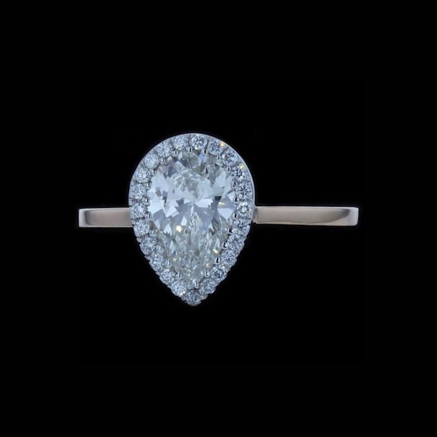 Ring Slide Pear Diamond